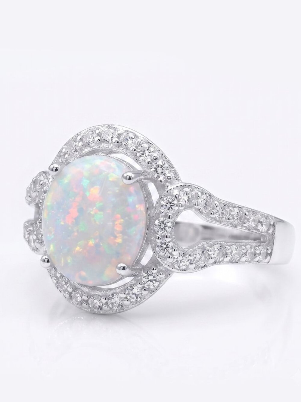 Opal ring, size 7, 925 Sterling Silver Charmed Aroma